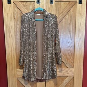 Sequin Brown Jacket
